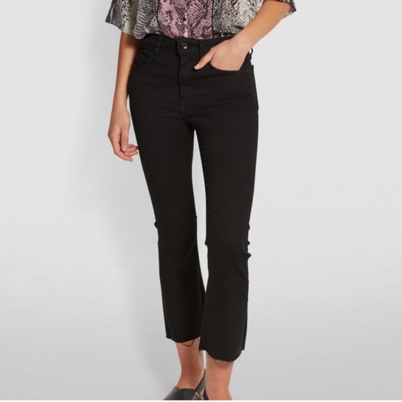 rag & bone Denim - Rag & Bone black cropped jeans
